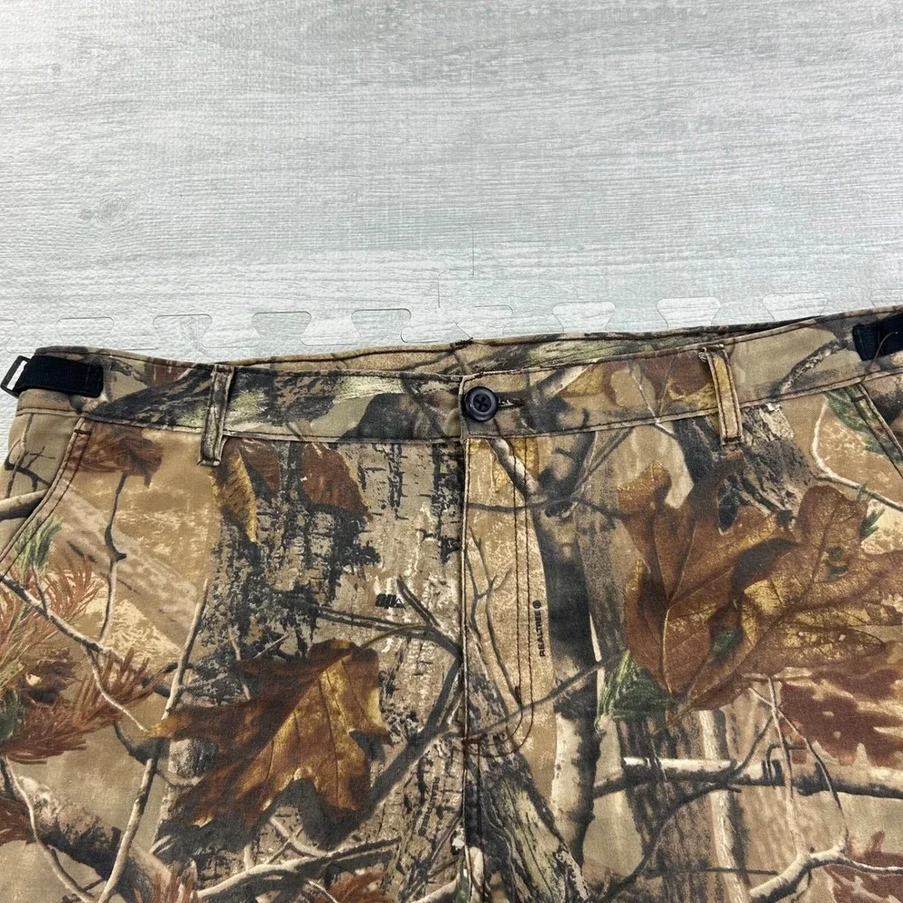 Vintage 90s Realtree Camo Cargo Pants Size Large Brown Baggy‎ Outdoor Grunge